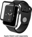 Angle Zoom. ZAGG - InvisibleShield Glass Luxe Screen Protector for Apple Watch Series 2 42mm - Black.