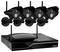 Defender - Pro 4-Channel, 4-Camera Indoor/Outdoor Wireless Security System - Black-Front_Standard