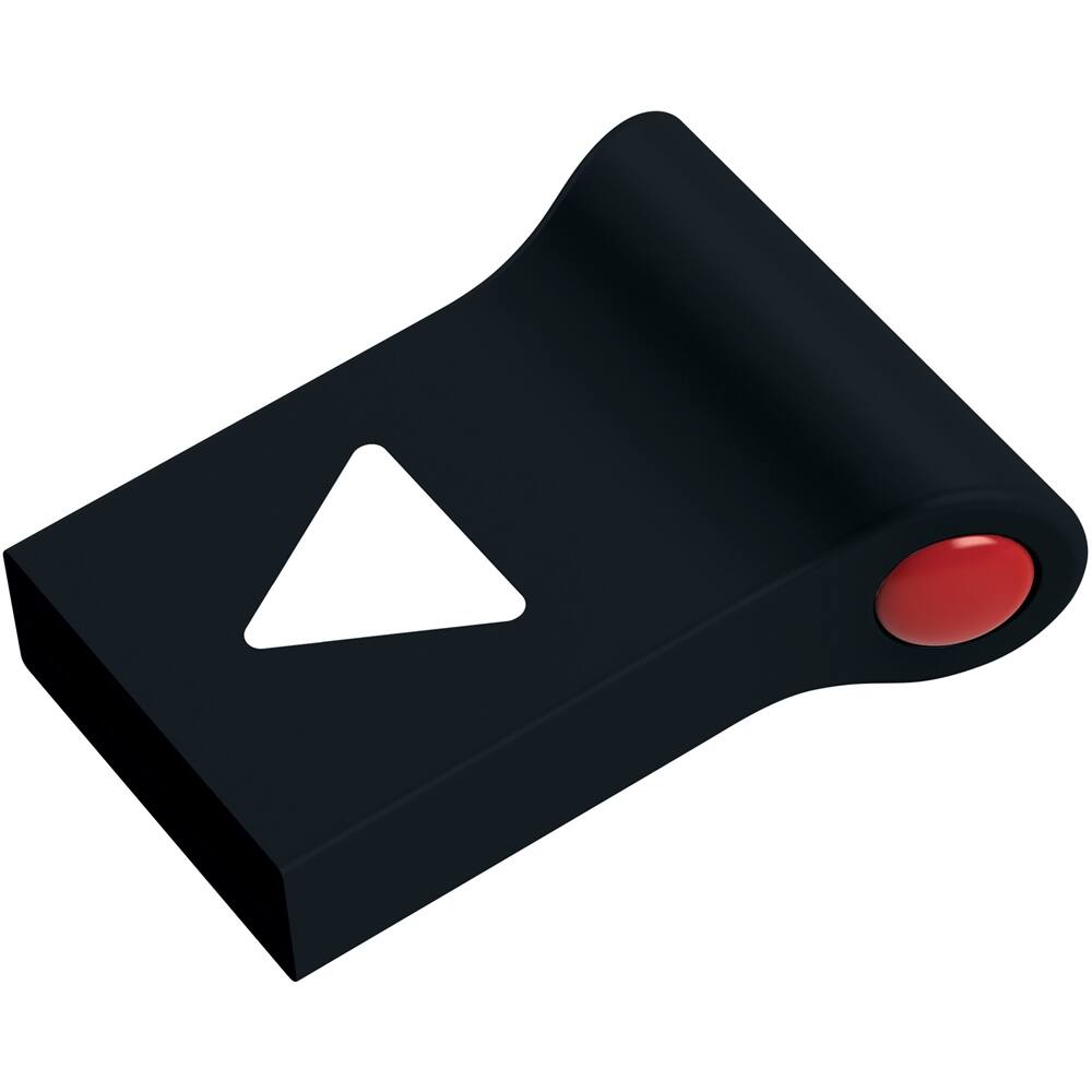 EMTEC - Nano Pop 8GB USB 2.0 Flash Drive - Black - Larger Front
