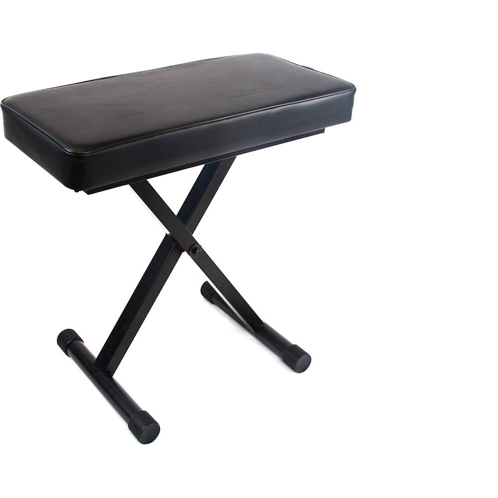 Angle View: Reprize Accessories - Deluxe Keyboard Bench - Black