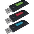 EMTEC - C450 Slide 16GB USB 2.0 Flash Drives (3-Pack) - Black - Larger Front