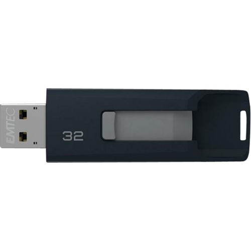 Emtec ECMMD32GT503V2B iCobra iPhone Flash Drive 32GB 3 in 1 Black, Dual  Connector USB 3.0 and Lightning with Charging, External Memory Expansion,  for