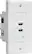 Front. Insignia™ - In-wall 3.6A Surge Protected USB Hub - White.
