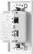 Alt View 11. Insignia™ - In-wall 3.6A Surge Protected USB Hub - White.