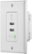 Alt View Zoom 1. Insignia™ - In-wall 3.6A Surge Protected USB Hub - White.