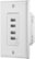 Alt View Zoom 11. Insignia™ - 4.8A 4-Port USB Charger Wall Outlet - White.
