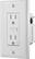 Alt View 1. Insignia™ - 2 Outlet In-Wall 1080 Joules Surge Protector - White.