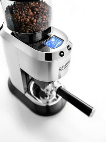 De'Longhi Dedica 14 Cup Coffee Grinder Stainless Steel KG521M De'Longhi Dedica 14 Cup Coffee Grinder Stainless Steel KG521M
