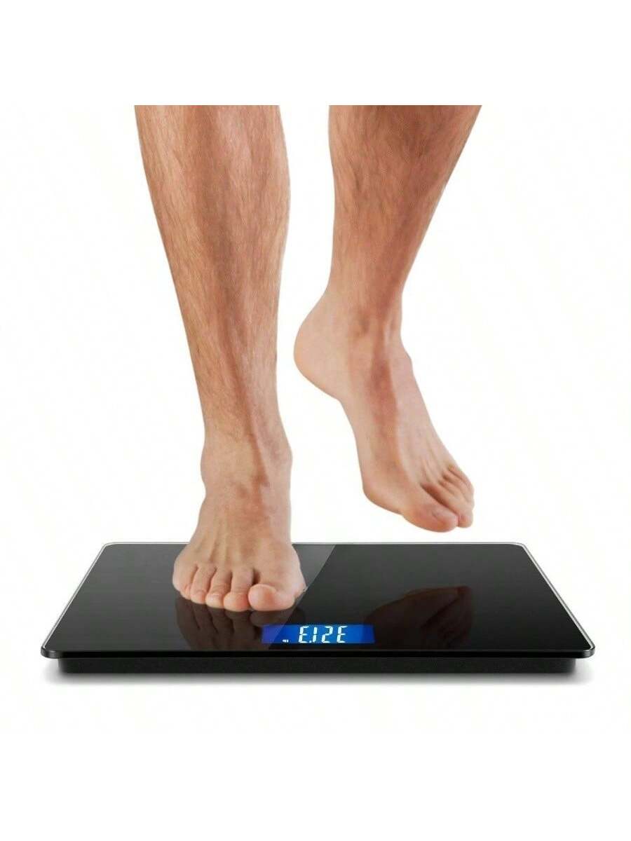 Alt View 4. Stamp n Camp - Digital scale tempered glass platform, 3.6 LED Display ideal for bathroom use, Digital Display, with Auto-On/Auto-Off - State Black.