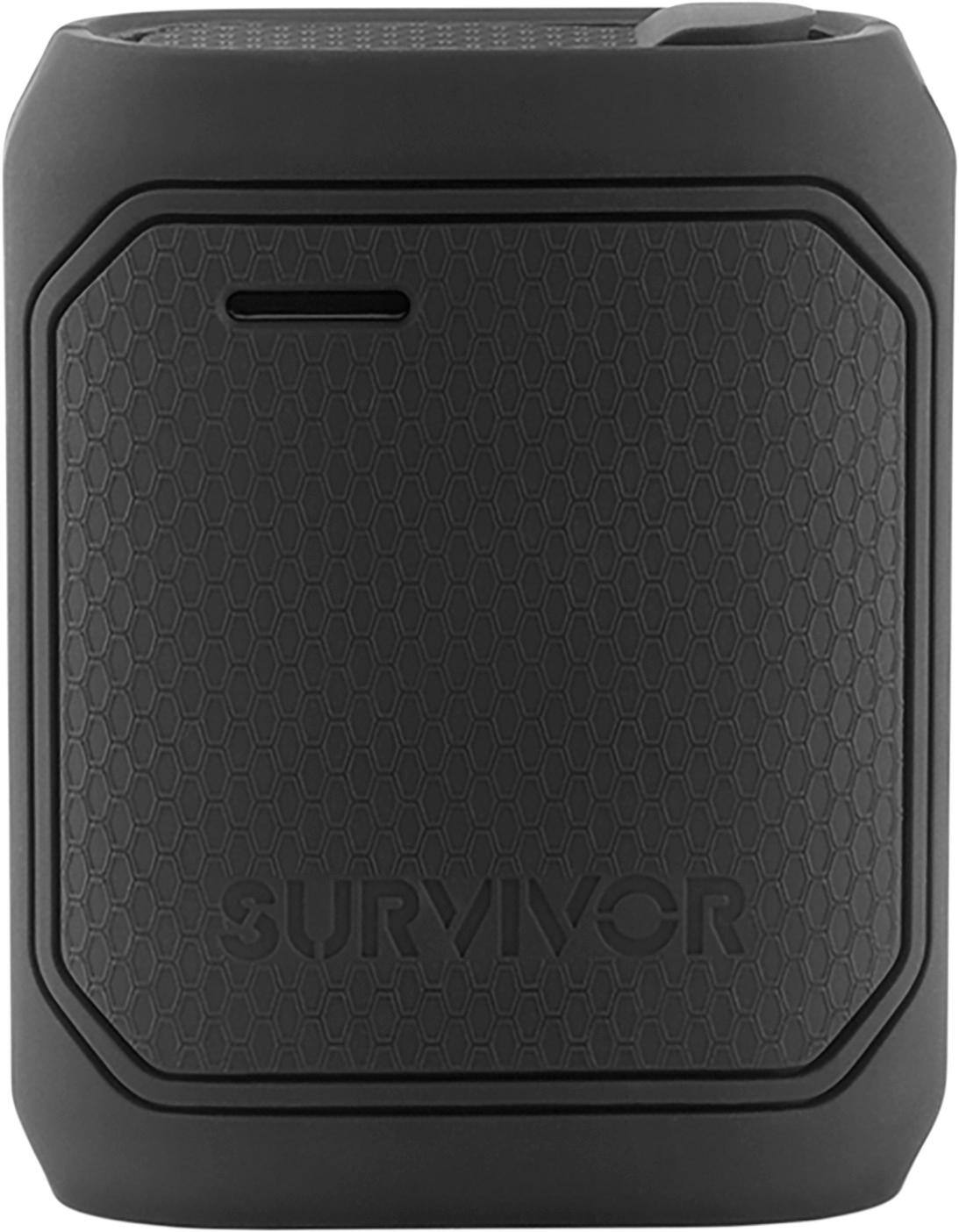 Griffin - Survivor 10,050 mAh Portable Charger for Most USB-Enabled Devices - Black - Larger Front