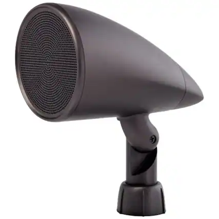 Front. MartinLogan - Outdoor Living 4" 60-Watt Passive 2-Way Outdoor Speaker (Each) - Dark bronze.