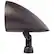 Angle. MartinLogan - Outdoor Living 6" 80-Watt Passive 2-Way Outdoor Speaker (Each) - Dark bronze.