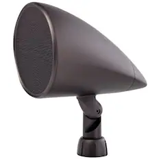Front. MartinLogan - Outdoor Living 6" 80-Watt Passive 2-Way Outdoor Speaker (Each) - Dark bronze.