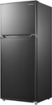 Front. Insignia™ - 9.9 Cu. Ft. Top-Freezer Refrigerator - Black.