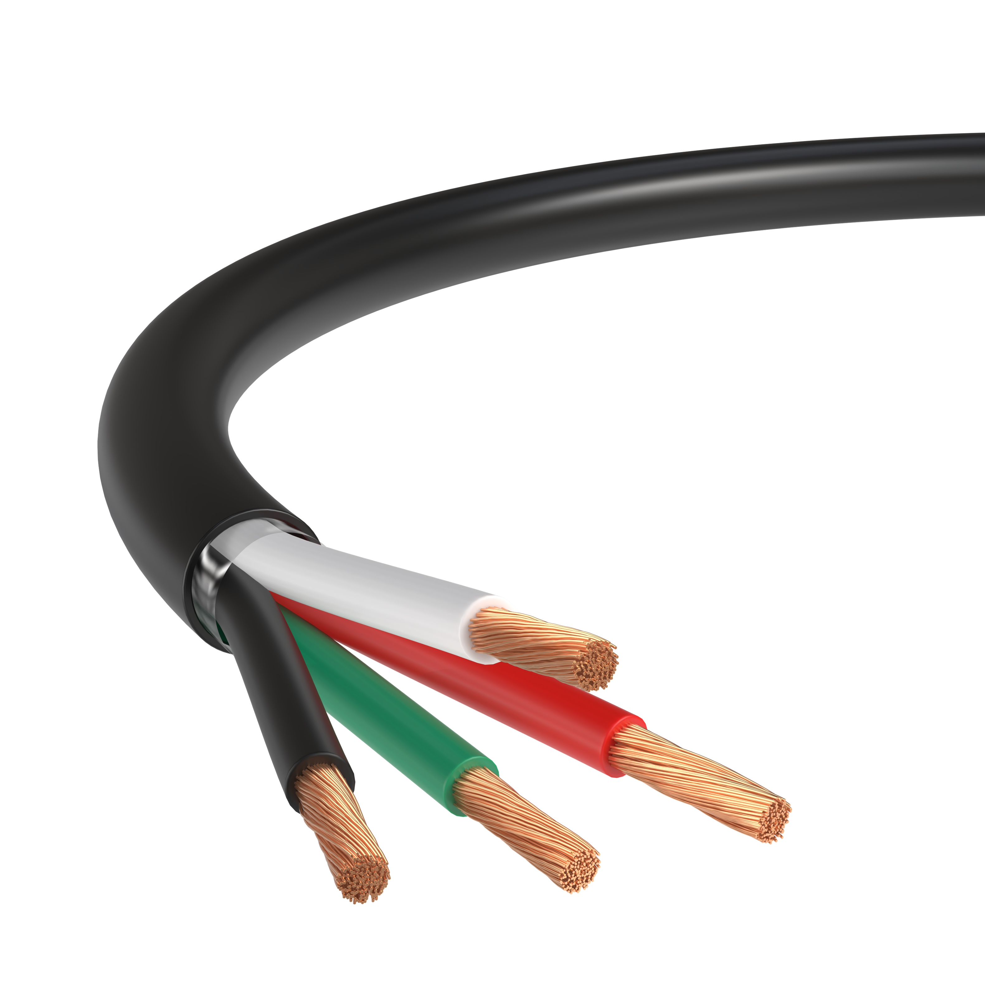 Alt View 6. Cables Direct Online - 14/4 Speaker Wire 250ft Outdoor OFC Oxygen Free Copper CL3 CMR Direct Burial Bulk Cable Pull Box - Black.