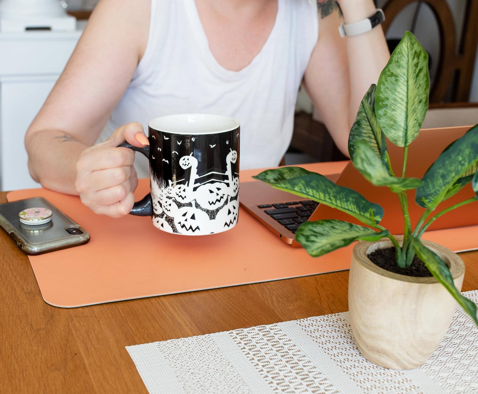Alt View 4. Disney - Disney The Nightmare Before Christmas Ceramic Mug With 3D Jack Sculpt Inside - Black.