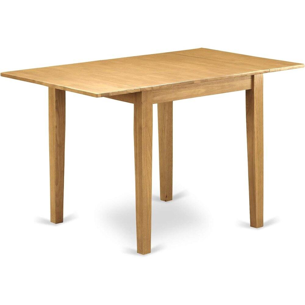 Alt View 1. FurniFact - Solid Wood Small Dining Table for 2 with Chairs - Brown.