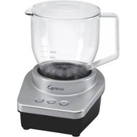 Capresso - froth MAX Automatic Milk Frother - Silver/Black - Front_Zoom