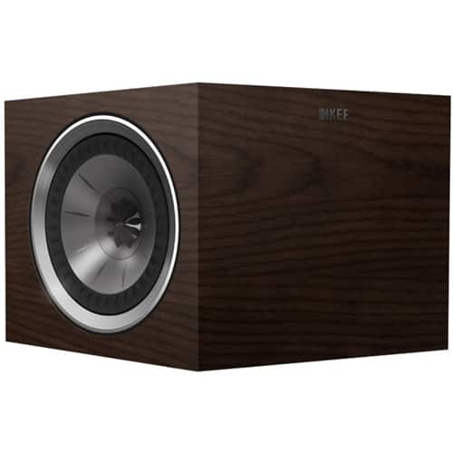 KEF - R Series Dual 5.25" 3-Way Dipole Speakers (Pair) - Walnut - Larger Front