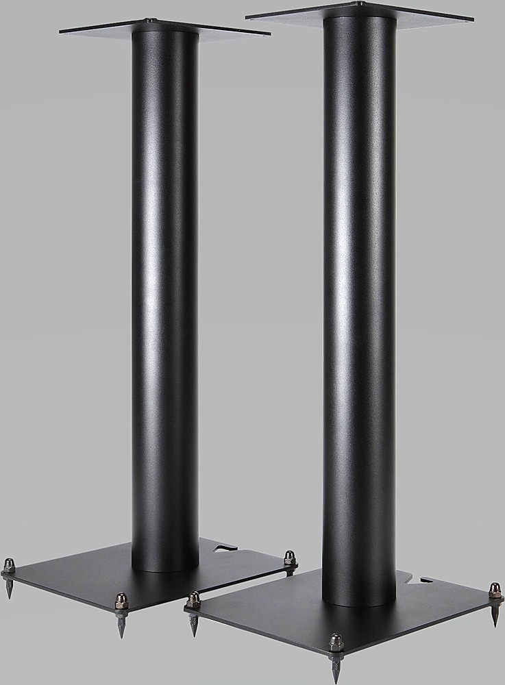 Angle View: KEF - BLADE TWO Quad 6.5" 3-Way Floorstanding Loudspeaker (Each) - Piano Black