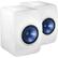 Front. KEF - LS50 5-1/4" 2-Way Studio Monitors (Pair) - High Gloss Piano White.