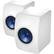 Left. KEF - LS50 5-1/4" 2-Way Studio Monitors (Pair) - High Gloss Piano White.
