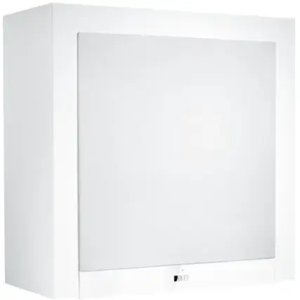 Front. KEF - T Series T2 10" Powered Subwoofer - White.