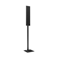 KEF - T Series Speaker Stands (2-Pack) - Black - Front_Zoom