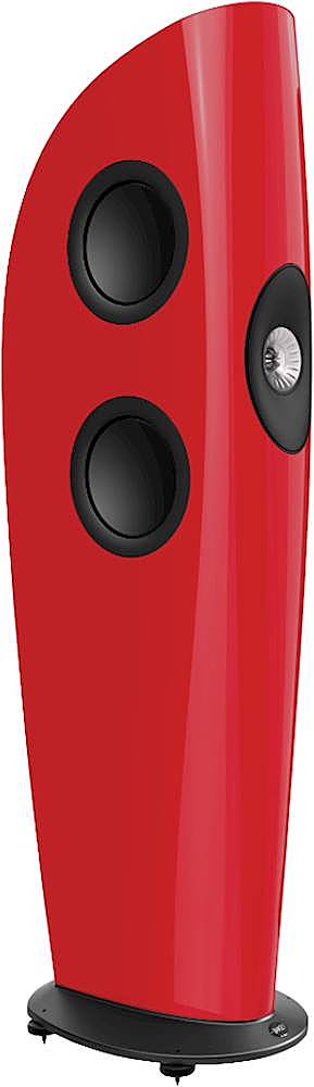 Angle View: KEF - BLADE Quad 9" 3-Way Floorstanding Speaker (Each) - Racing Red