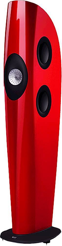 Left View: KEF - BLADE Quad 9" 3-Way Floorstanding Speaker (Each) - Racing Red