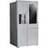 Left. LG - 21.7 Cu. Ft. Door-in-Door Side-by-Side Counter-Depth Smart Refrigerator with Smart Cooling+ - Stainless Steel.