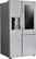 Angle. LG - 26.1 Cu. Ft. Side-by-Side InstaView Door-in-Door Smart Wi-Fi Enabled Refrigerator - Stainless Steel.