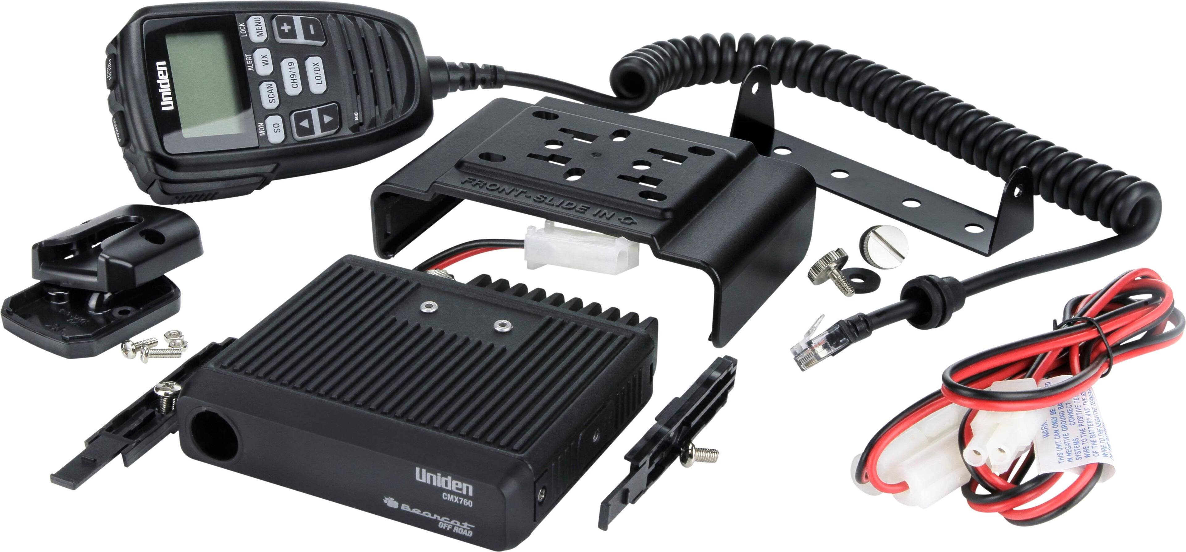 Left. Uniden - 40-Channel CB radio - Black.