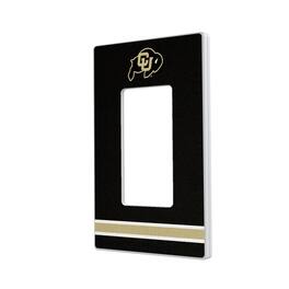 Keyscaper - Colorado Buffaloes Stripe Design Single Rocker Light Switch Plate - Multicolor