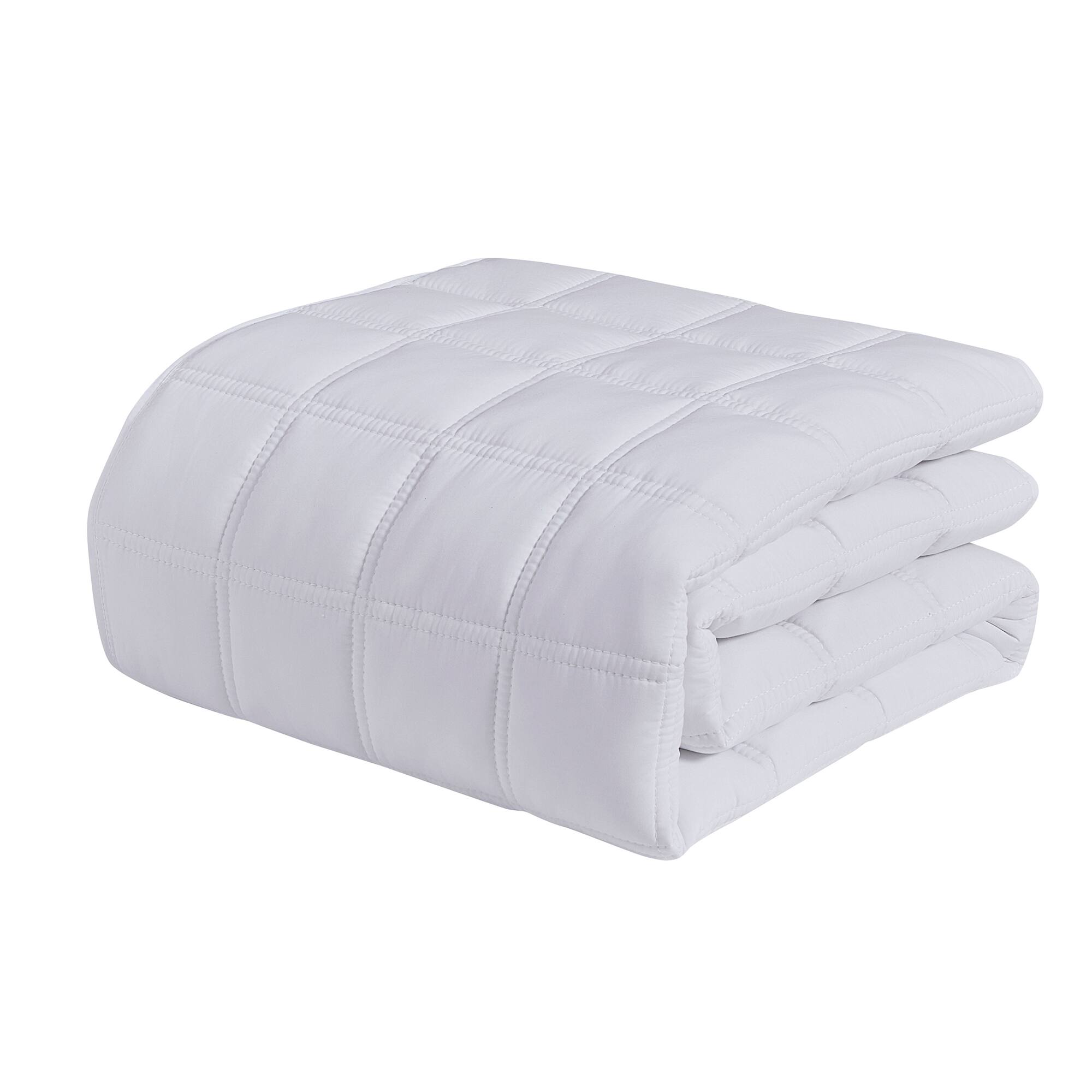 Front. Sweet Home Collection - Oversized All-Season Reversible Double Stitched Comforter, King - White.