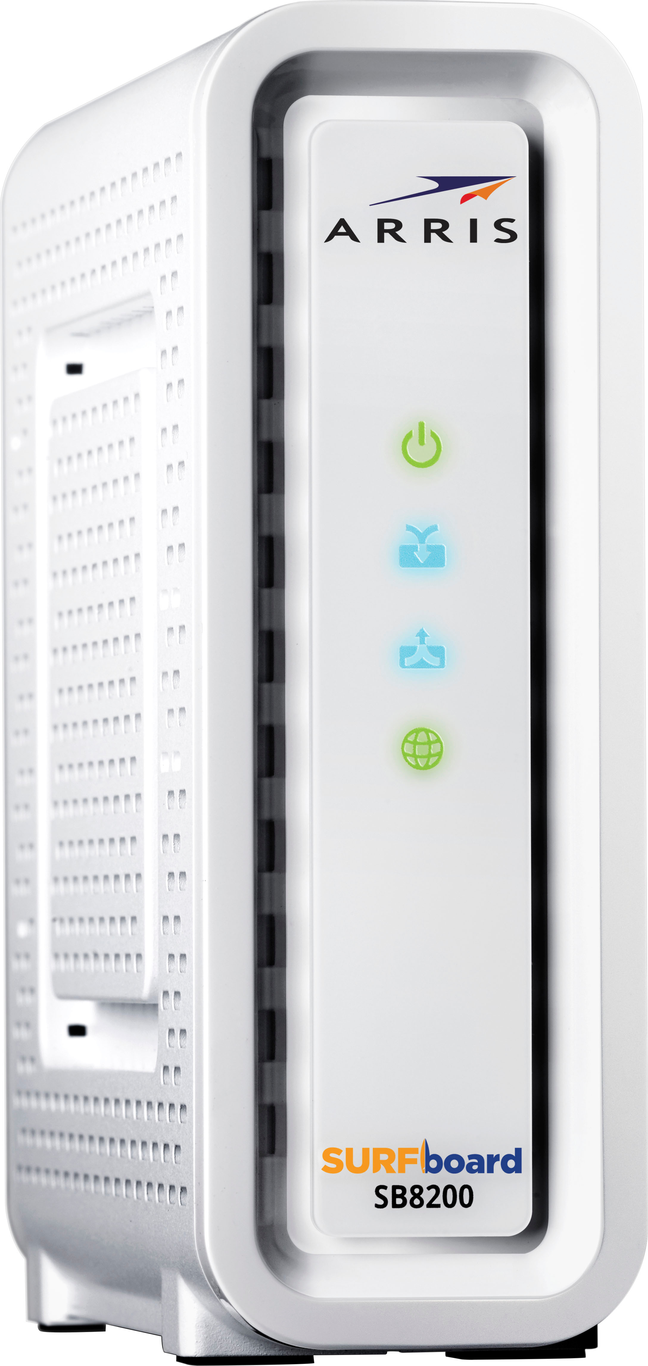 Angle View: ARRIS - SURFboard SB8200 32 x 8 DOCSIS 3.1 Gig-Speed Cable Modem - White
