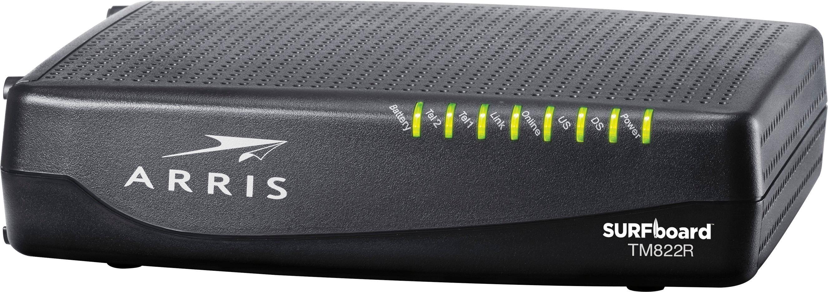 Left. ARRIS - SURFboard 8 x 4 DOCSIS 3.0 Voice Cable Modem.