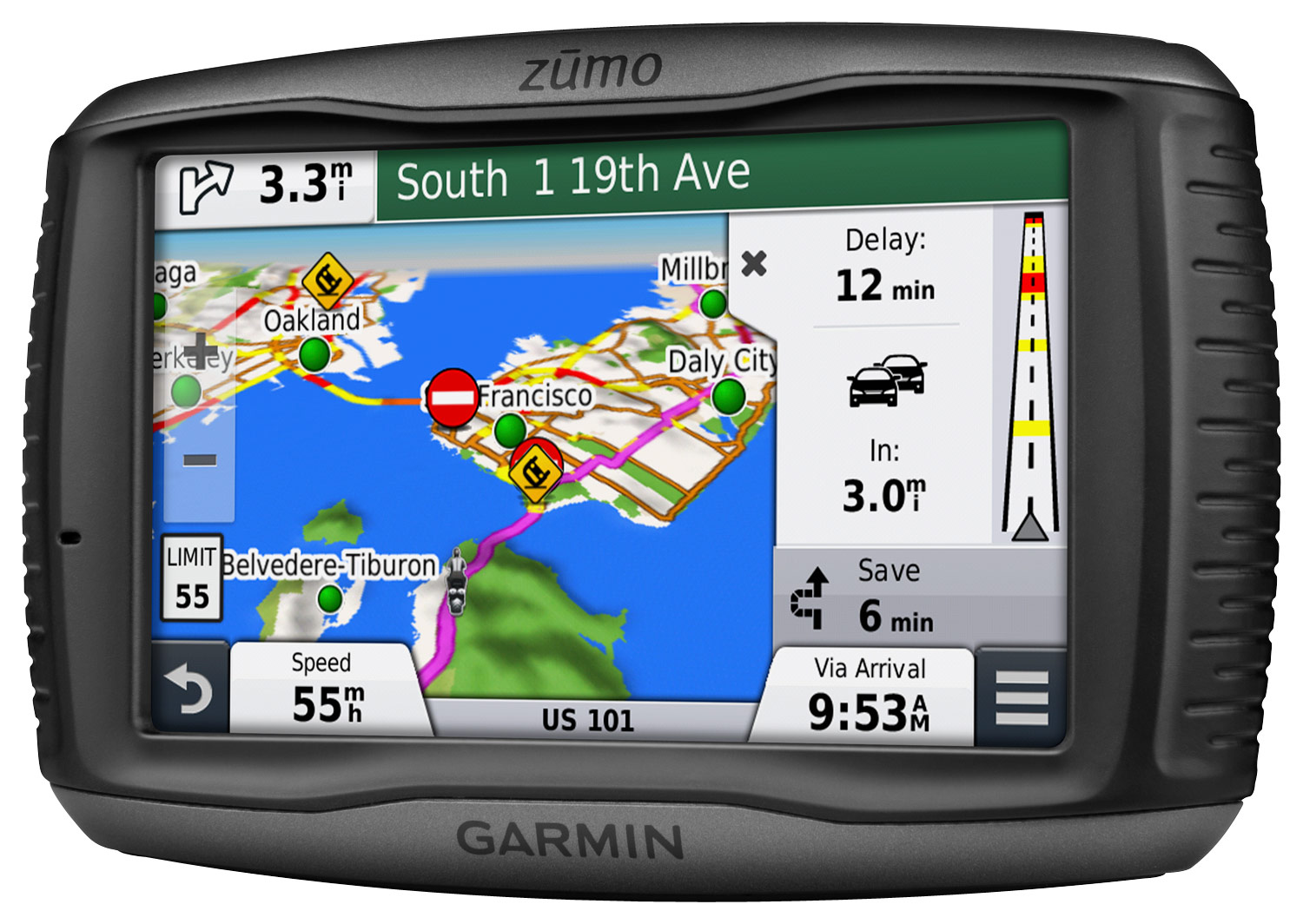 Borgerskab periskop Garanti Best Buy: Garmin zūmo 590LM 5" GPS with Built-in Bluetooth and Lifetime Map  Updates Black 010-01232-01
