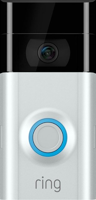 Ring - Video Doorbell 2 - Satin Nickel - Front_Standard
