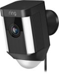 Front Zoom. Ring - Spotlight Cam Wired (Plug-In) - Black.