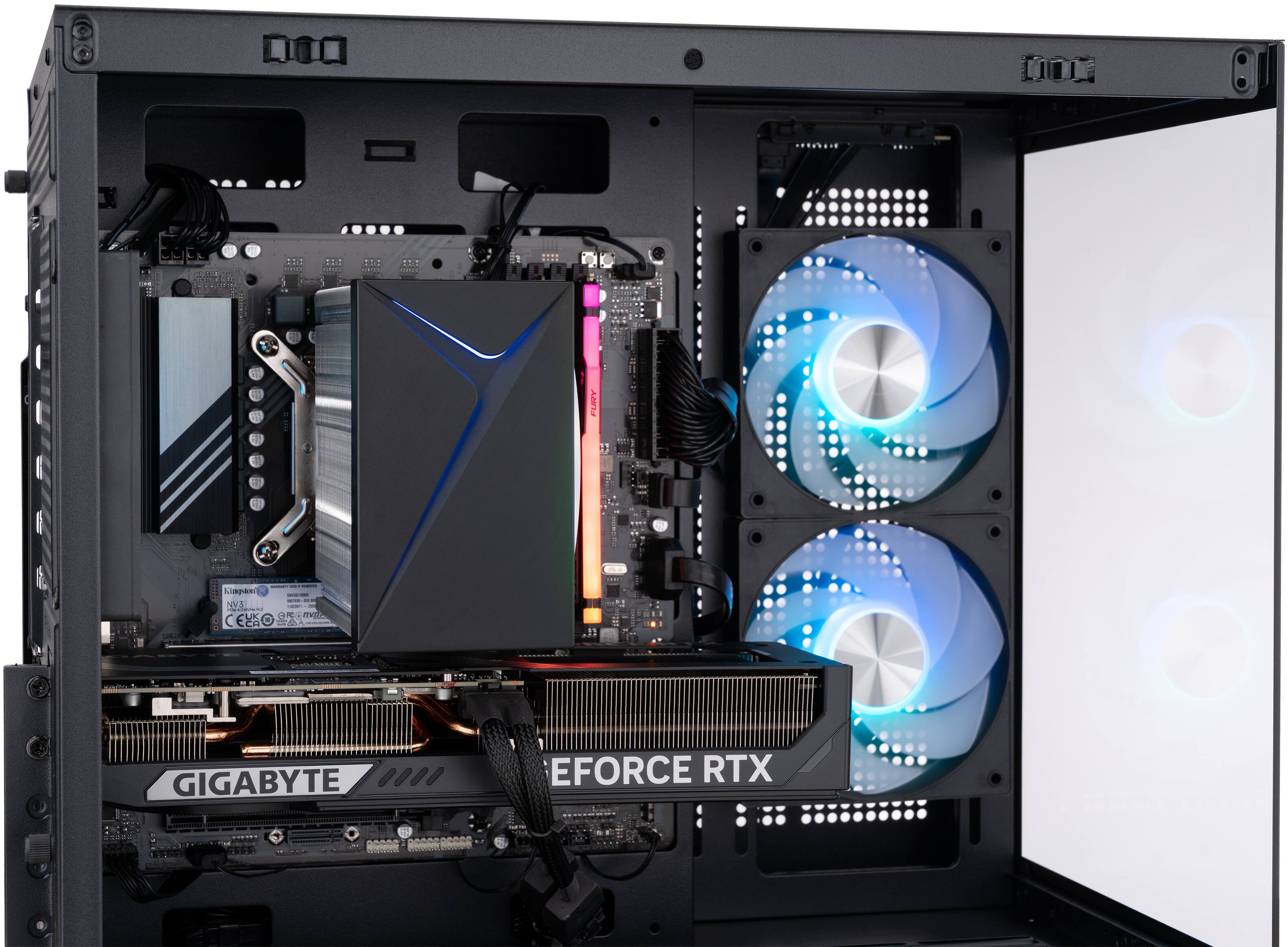 ADVANCED BATTLESTATIONS ABS Flux II Aqua Gaming PC Windows 11