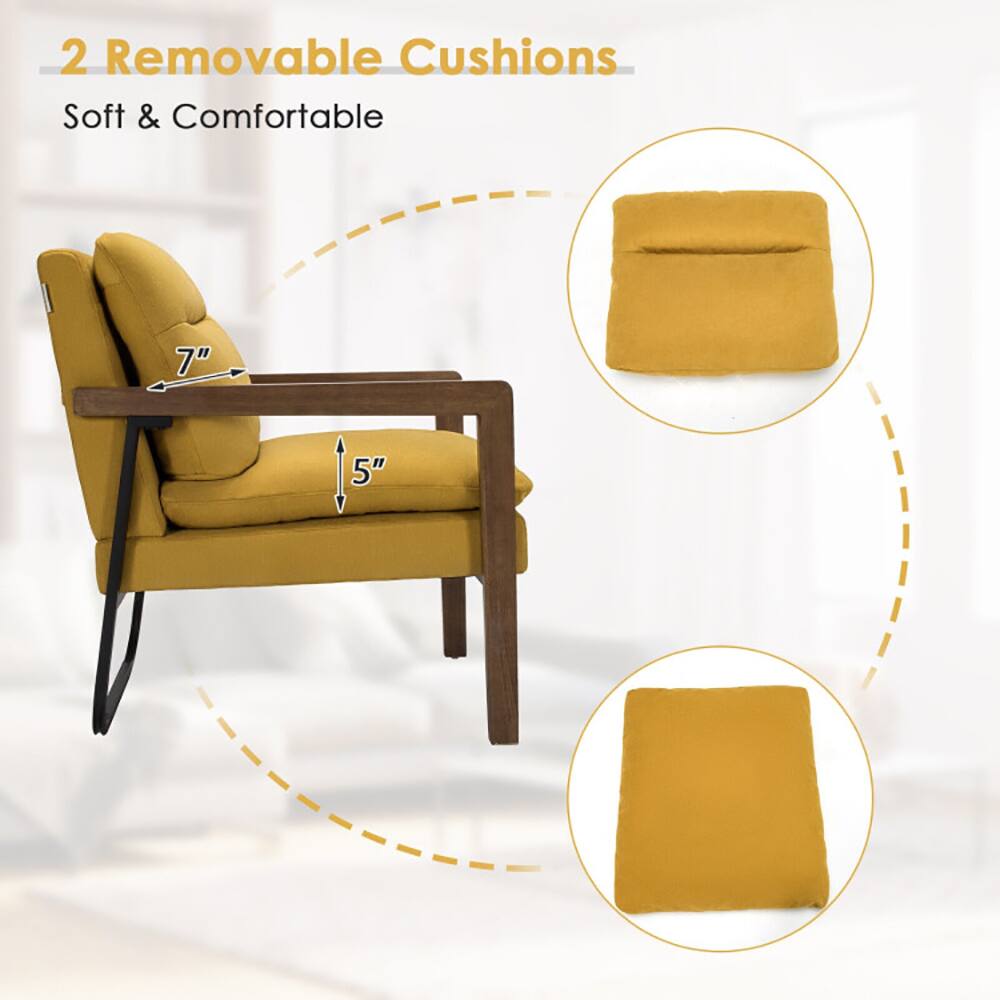 2 Removable Cushions  
Soft & Comfortable  

7"  
5"