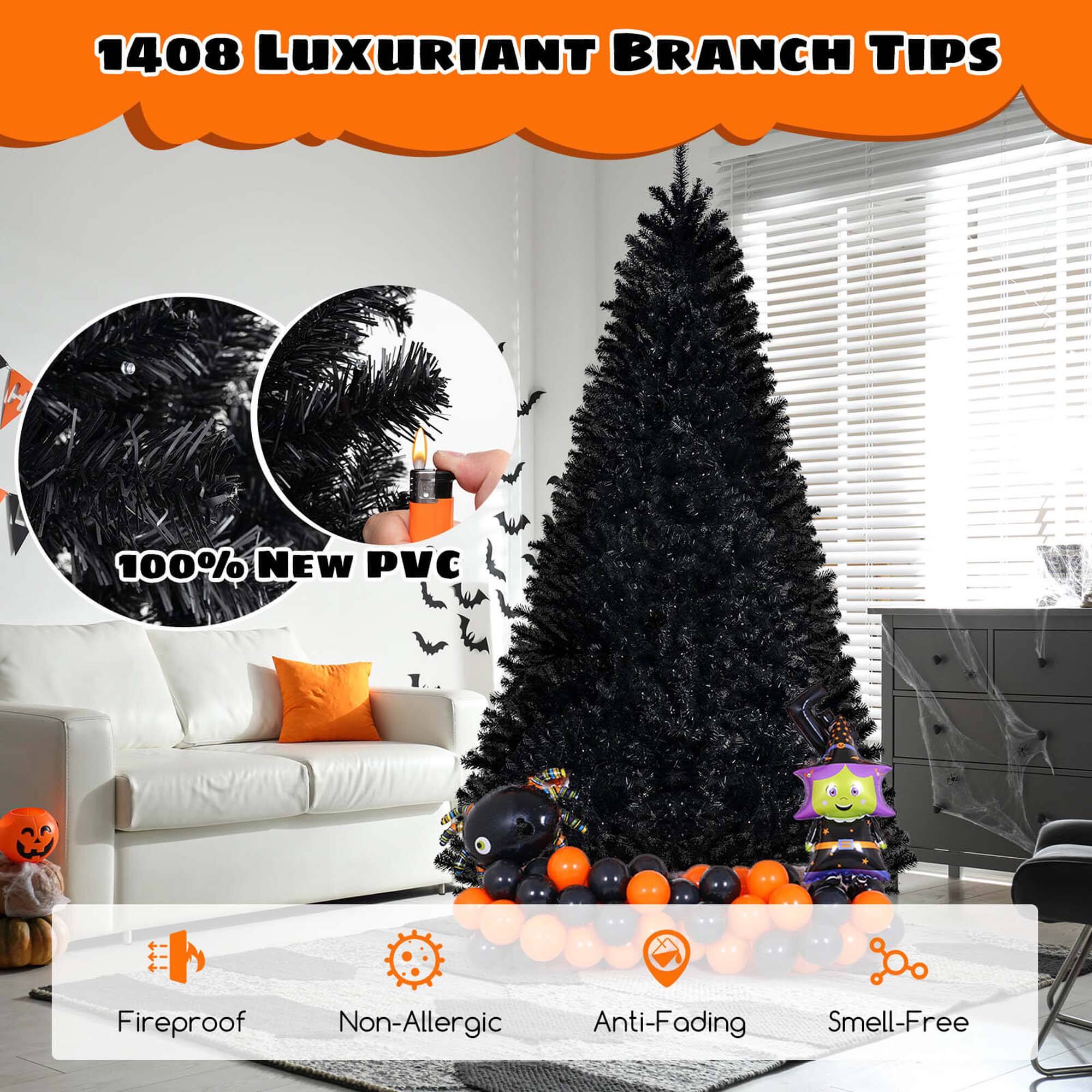 1408 Luxuriant Branch Tips, 100% New PVC, Fireproof, Non-Allergic, Anti-Fading, Smell-Free