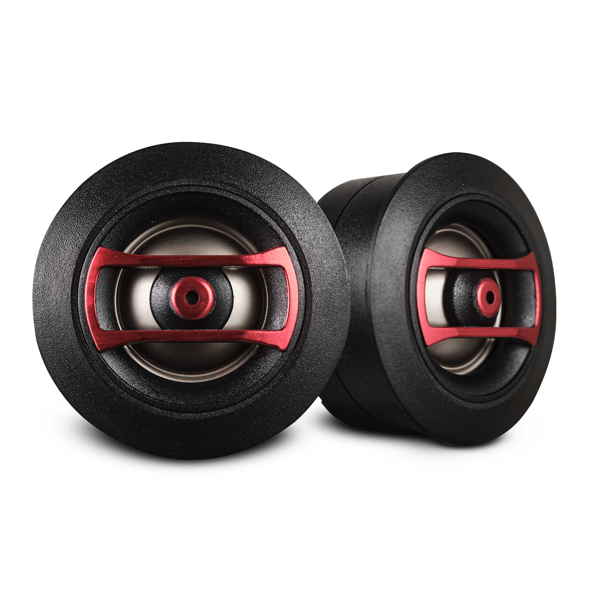 Front. DS18 Audio - SQT 1" Dome Tweeter (Pair), 30W RMS 4-Ohm.