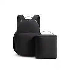 Front. Bagsmart - Commuter Backpack 32L, Laptop Daypack with Detachable Insulated Lunch Bag for Work, College & Daily Travel - Black.