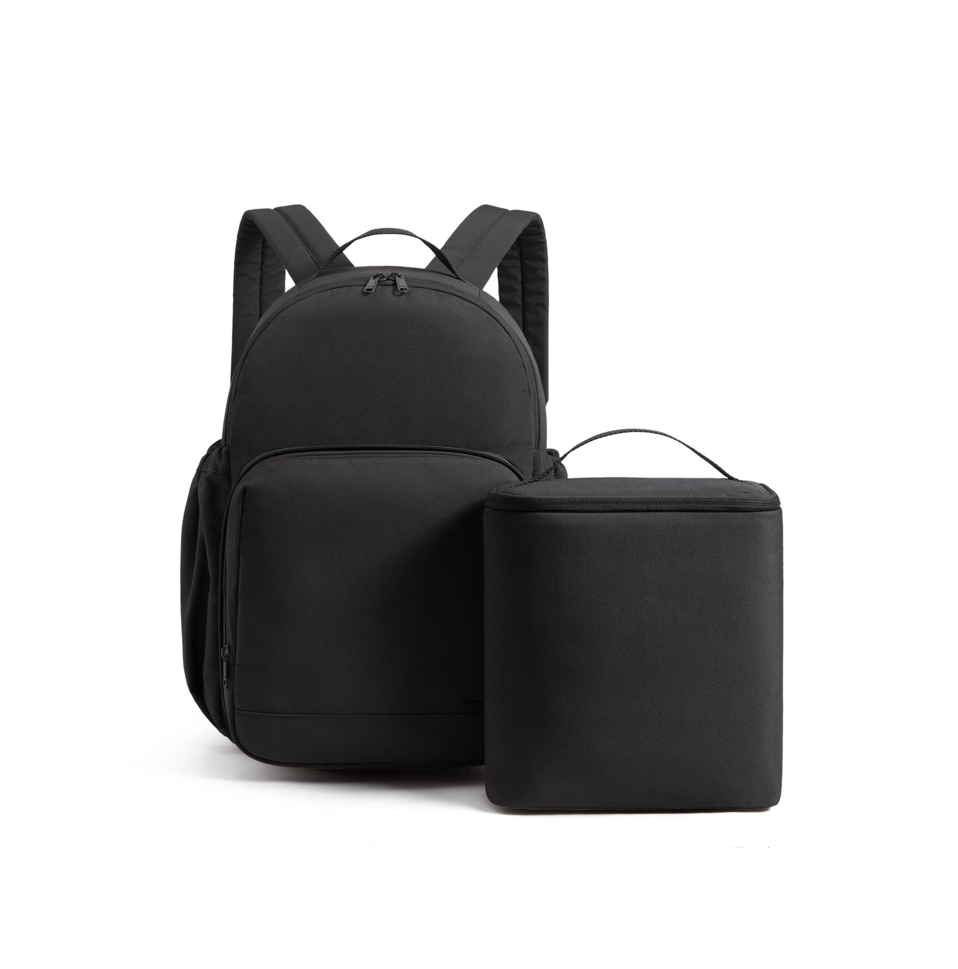 Front. Bagsmart - Commuter Backpack 32L, Laptop Daypack with Detachable Insulated Lunch Bag for Work, College & Daily Travel - Black.