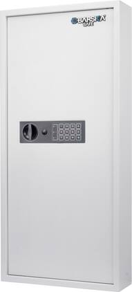 Barska - Digital Keypad 240 Keys Cabinet Wall Safe White ,Large - Gray