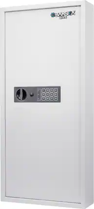 Front. Barska - Digital Keypad 240 Keys Cabinet Wall Safe White ,Large - Gray.