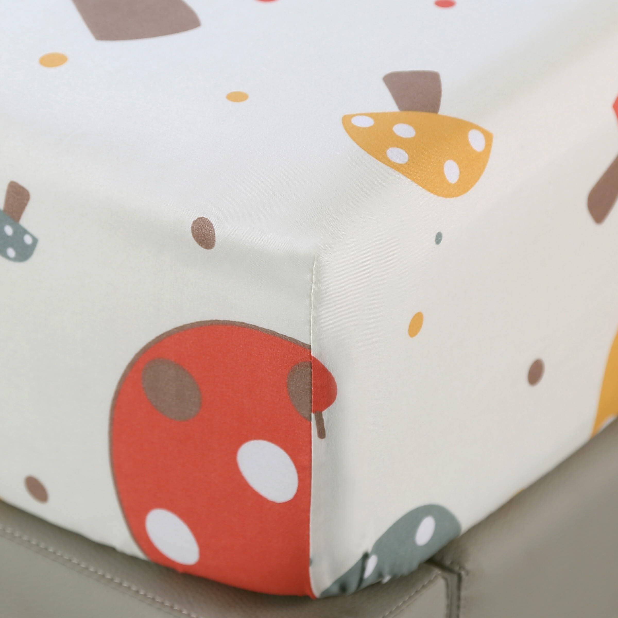 Alt View 2. Fabibe - Cute Mushroom Fitted Sheet With 2 Pillowcases Not Including Flat Soft Microfiber Deep Pocket Sheets For - Mushroom-Full.