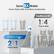 Save 8X Water Fewer Water Bills And More Sustainable Traditional RO 1:4 Pure to drain VS Waterdrop 2:1 Pure to drain *Compared with 1:4 pure to drain of traditional RO.